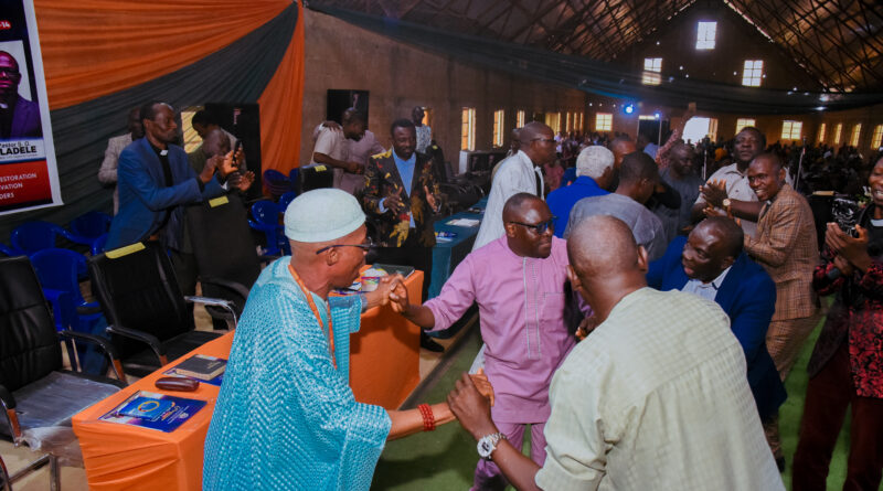 CAC General Secretary and the Onikun of Temidire alongside clergymen pictured dancing at Bokkos
